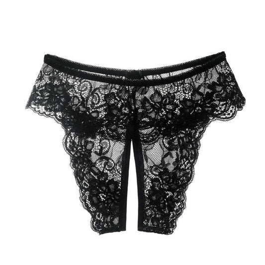 Plus Size Open Crotch Panties For Sex Lace Transparent Sexy Lingerie